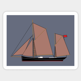 River Thames Sailing Barge Sticker